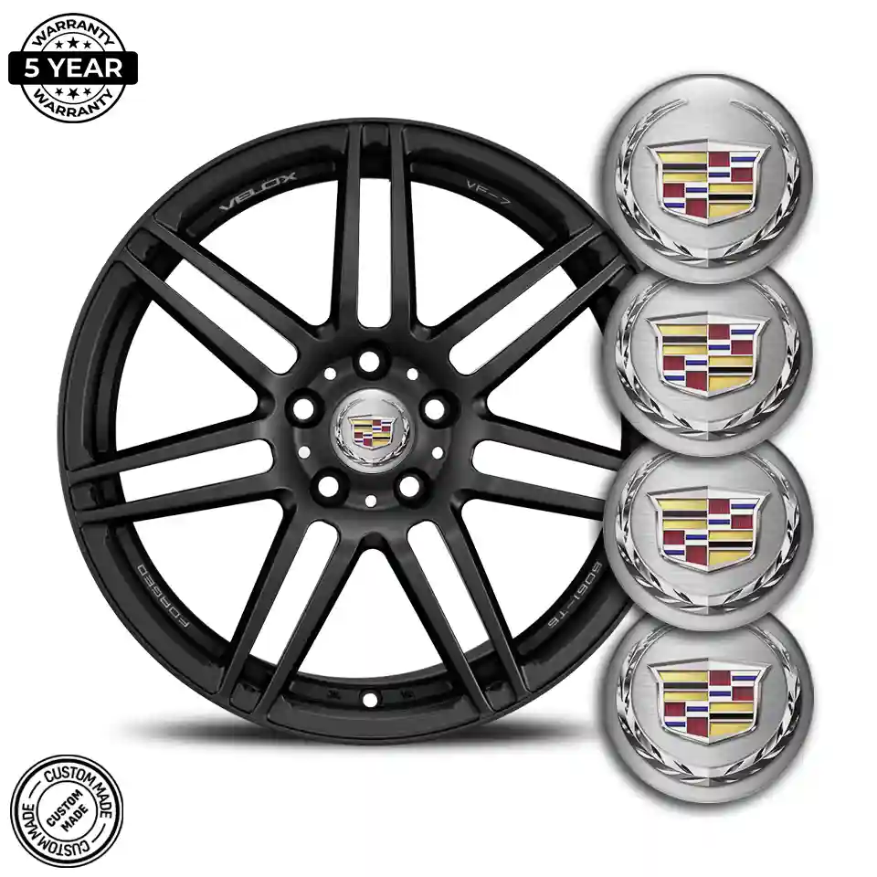 Cadillac Badge Emblems Center Cap Premium Quality