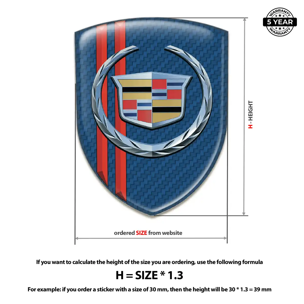 Cadillac Badge Prestige Line