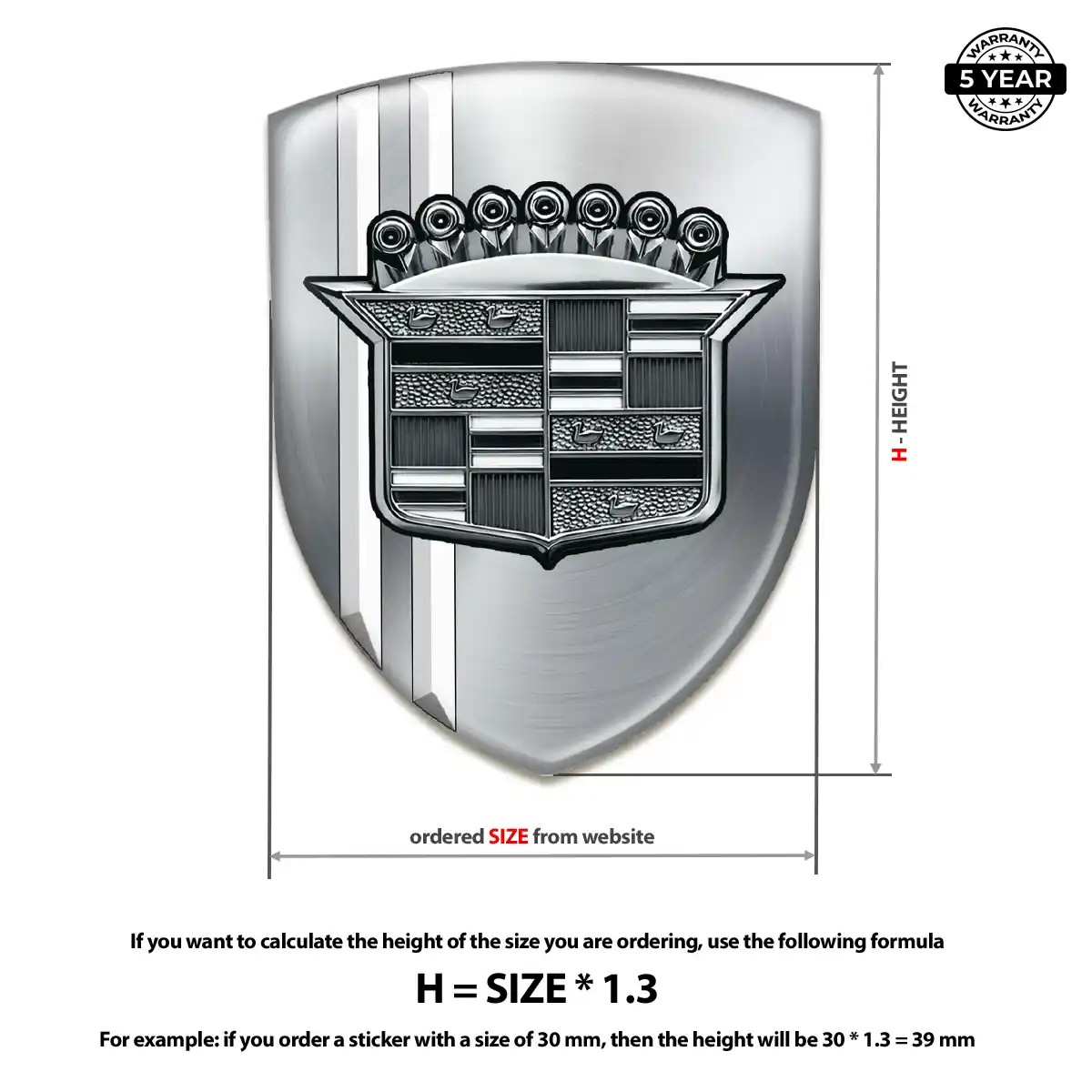Cadillac Badge Vortex Series