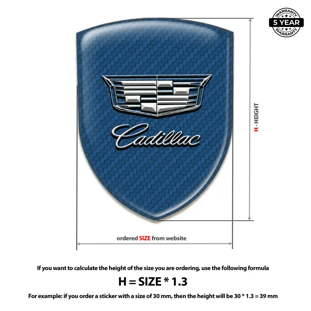 Cadillac Badge Vortex X