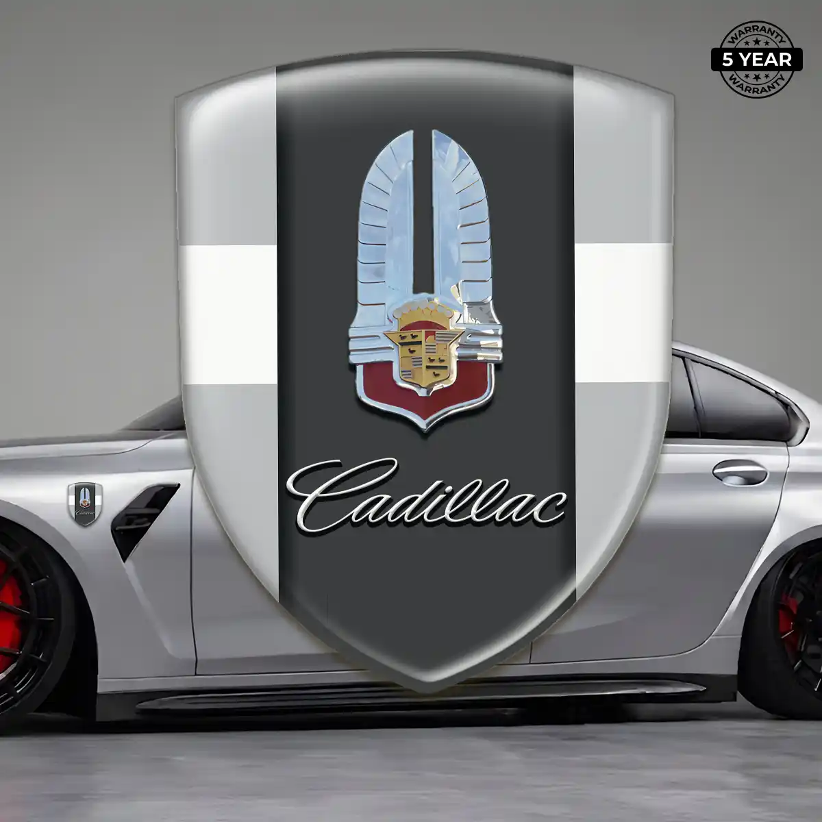 Cadillac Car Badge Sticker Elite Edition