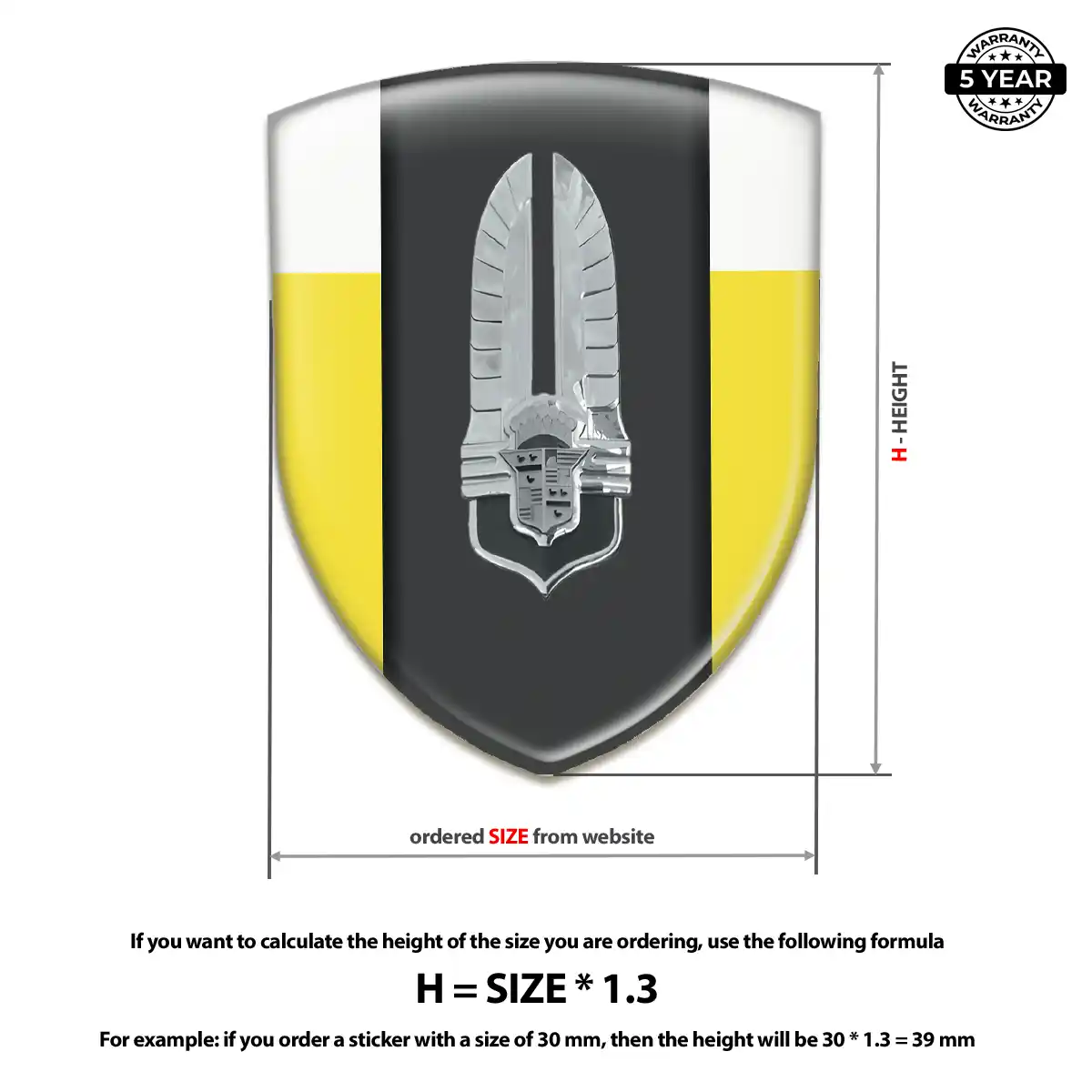 Cadillac Car Badge Sticker Premium Dome