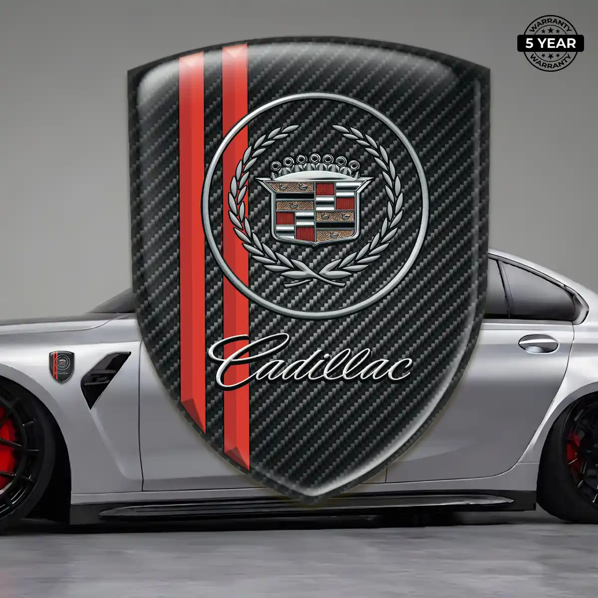 Cadillac Car Badge Sticker Prime Quality