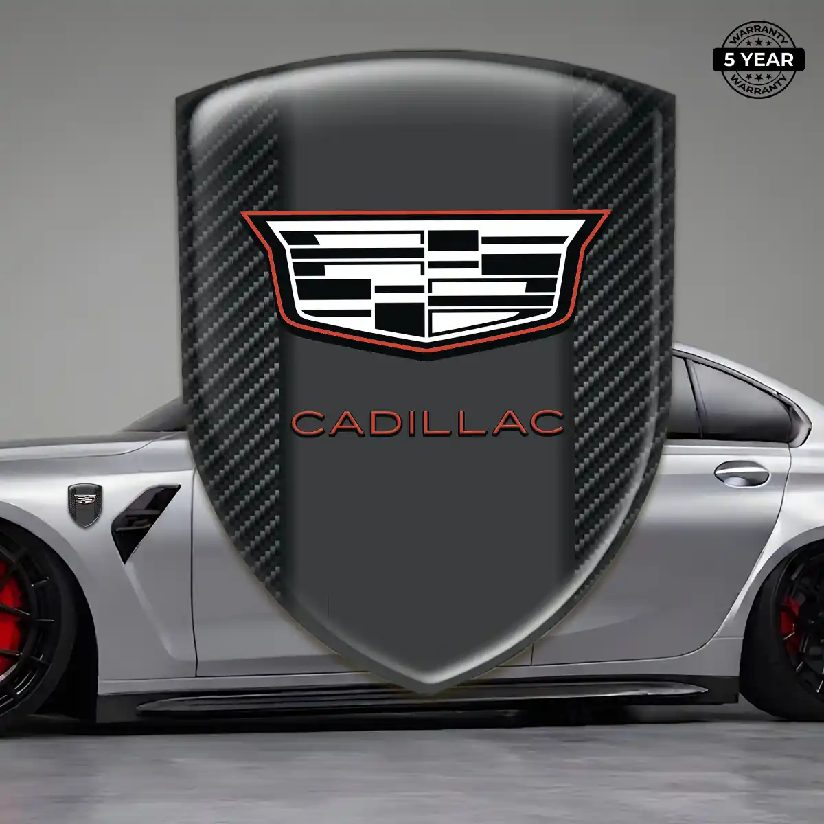 Cadillac Car Badge Sticker Signature Edition