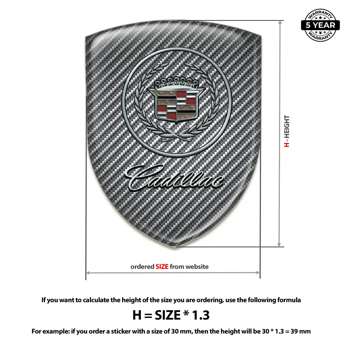 Cadillac Car Emblem Decal Auto Tuning