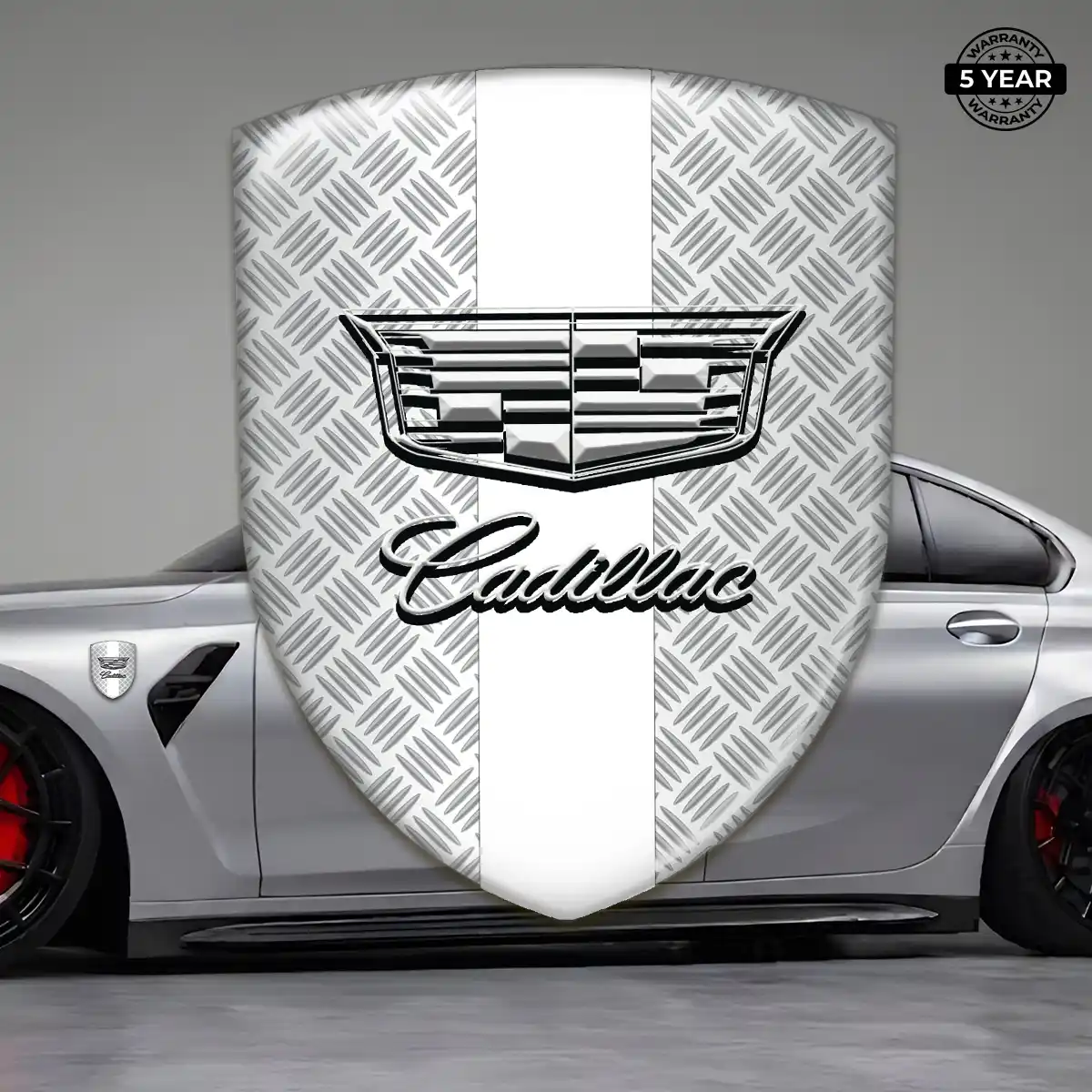 Cadillac Car Emblem Decal Branded Line