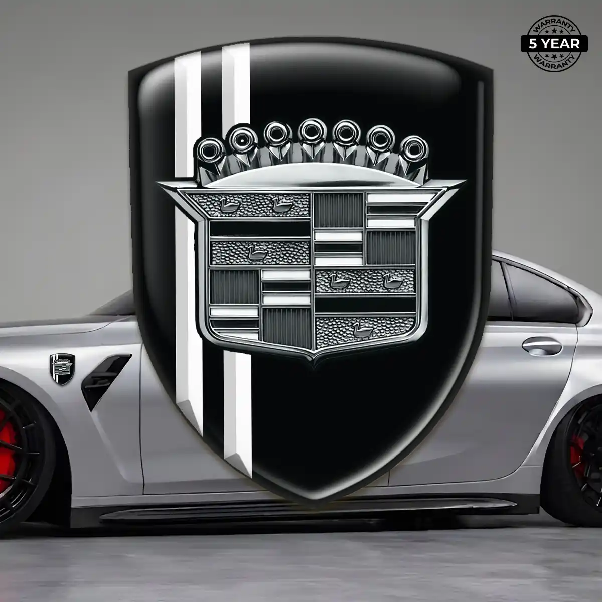 Cadillac Car Emblem Decal Cabin Style