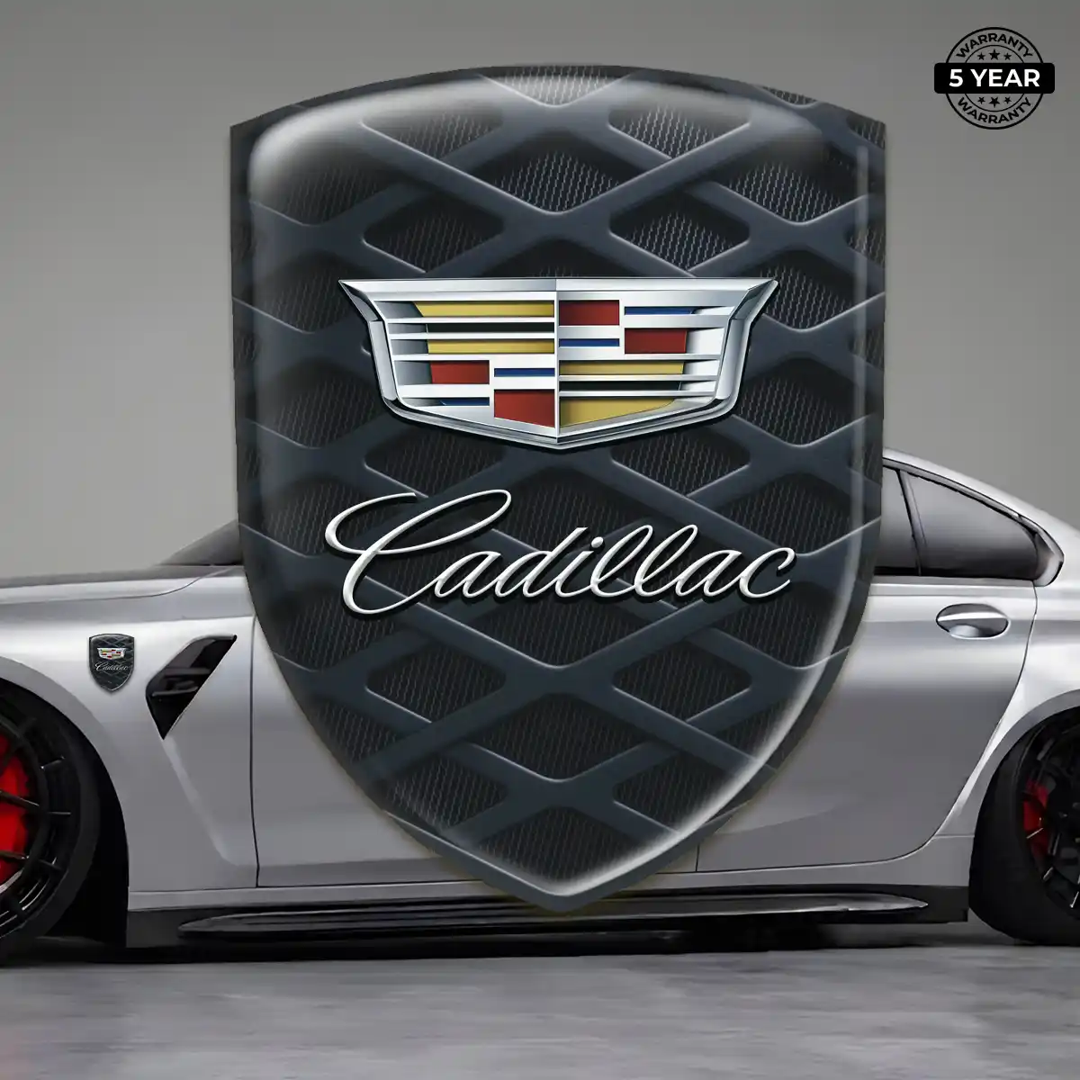 Cadillac Car Emblem Decal Elite Edition
