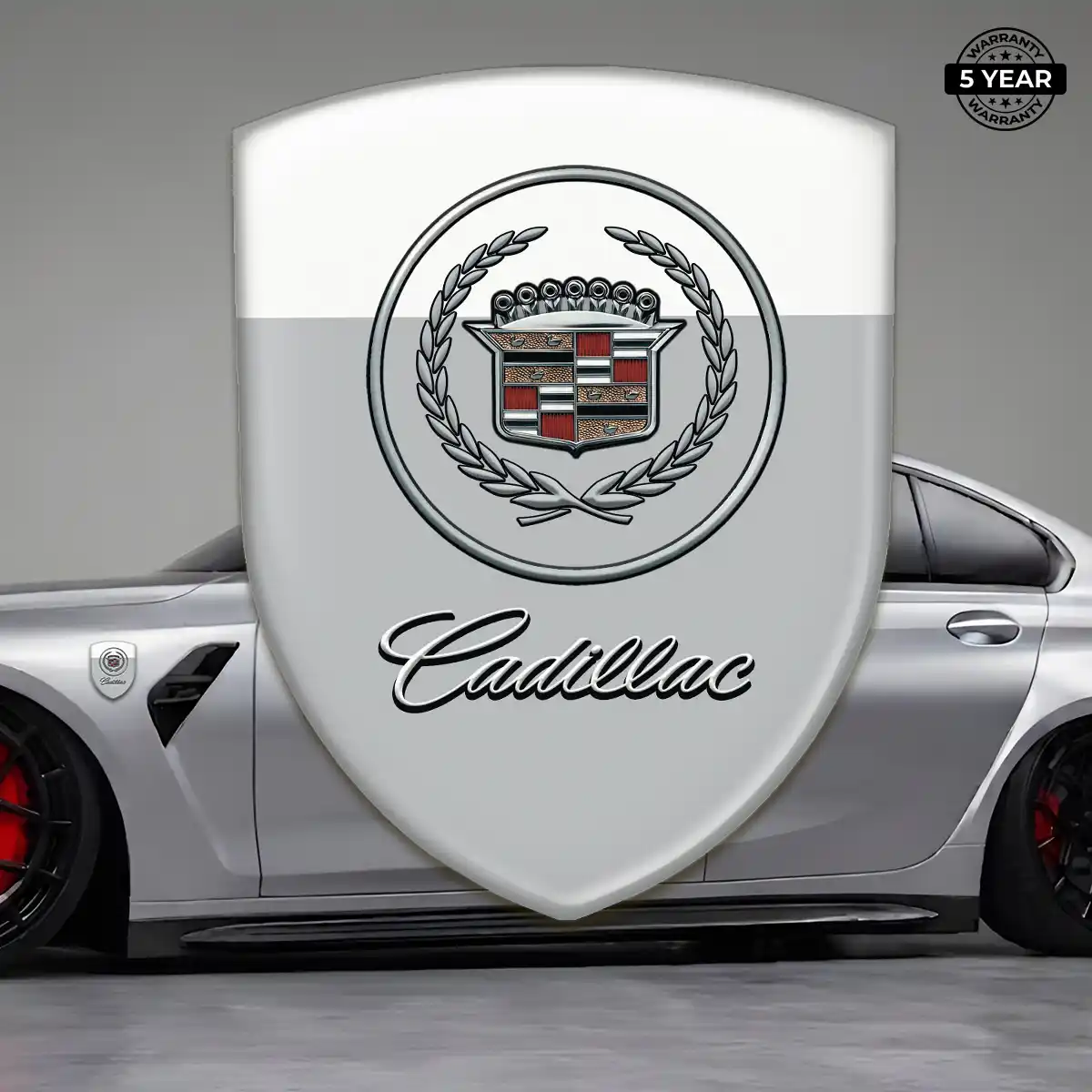 Cadillac Car Emblem Decal Elite Finish