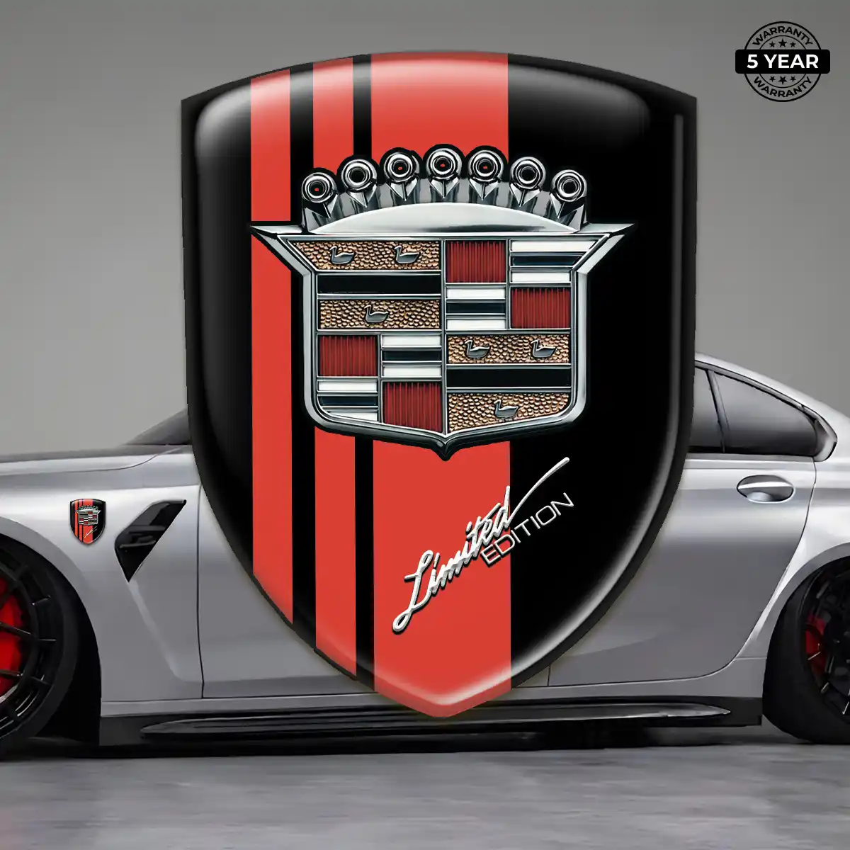 Cadillac Car Emblem Decal Interior Elegance