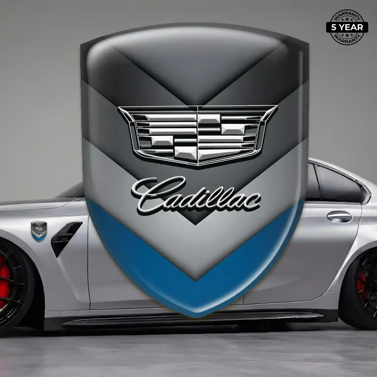 Cadillac Car Emblem Decal Opulent Line