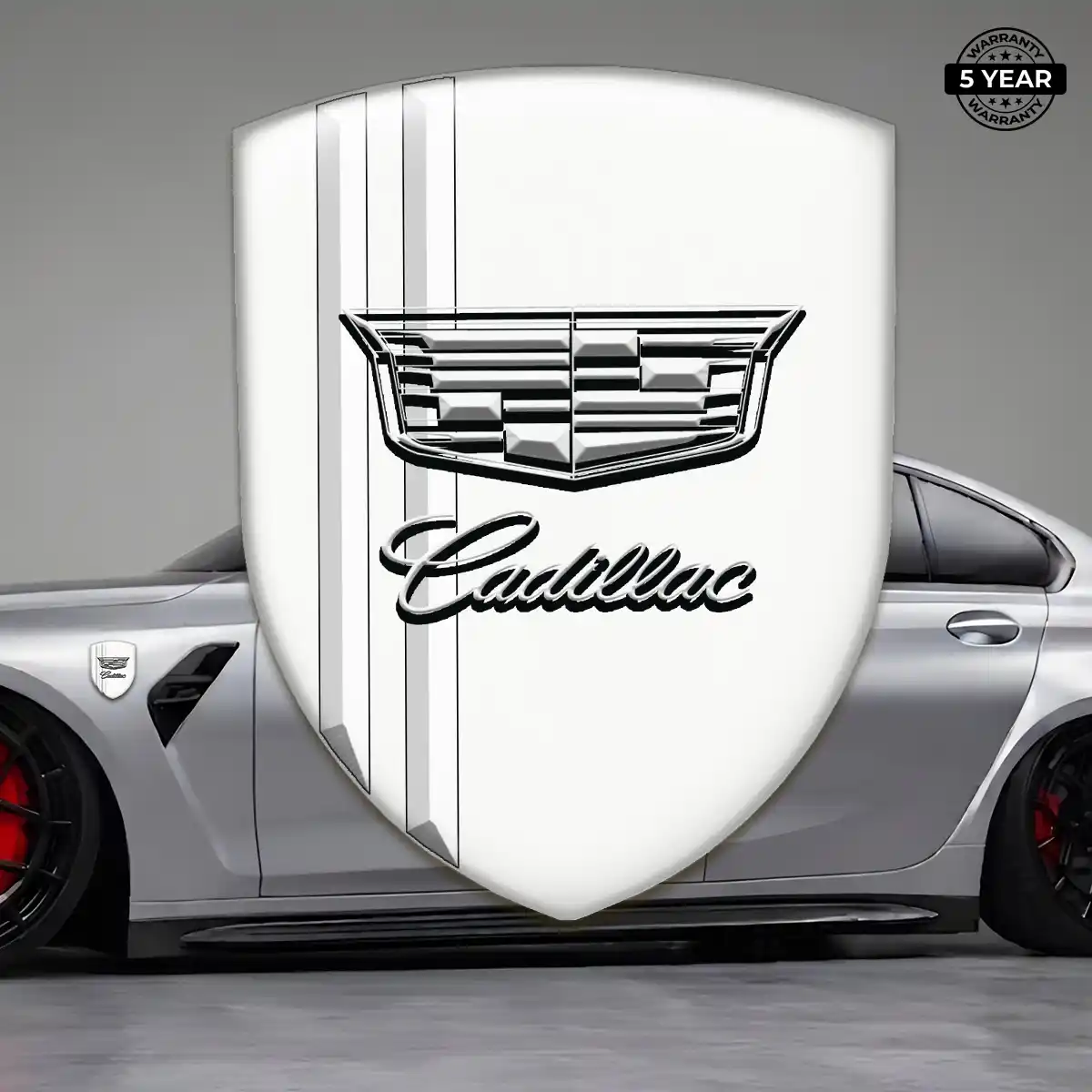 Cadillac Car Emblem Decal Premium Dome