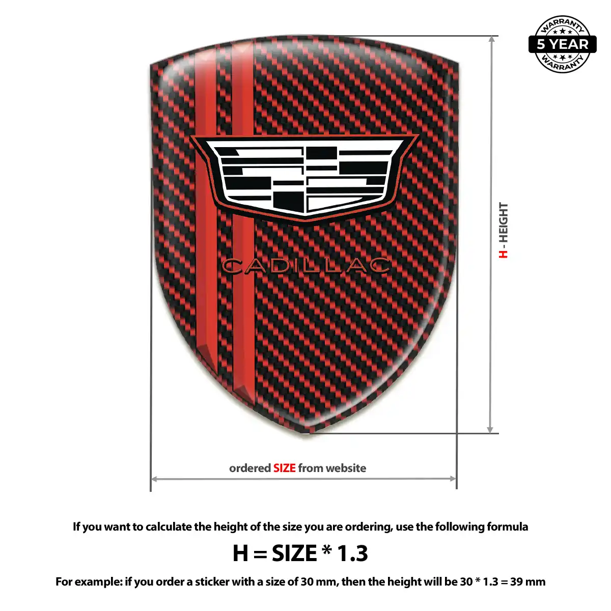 Cadillac Car Emblem Decal Prime Quality