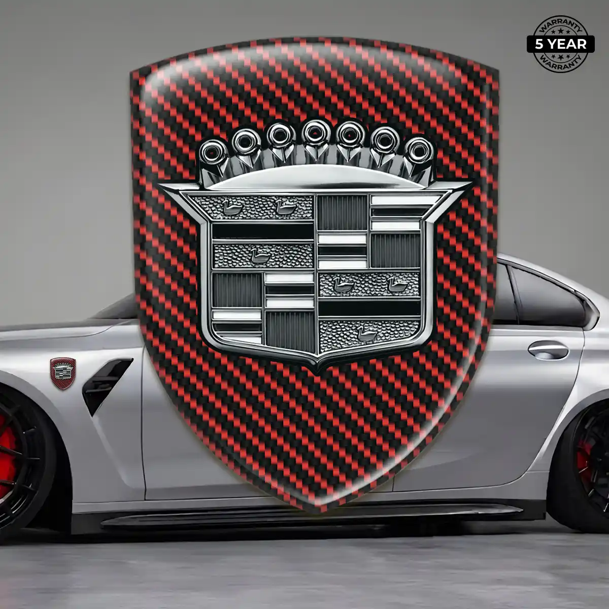 Cadillac Car Emblem Decal Resin Luxe