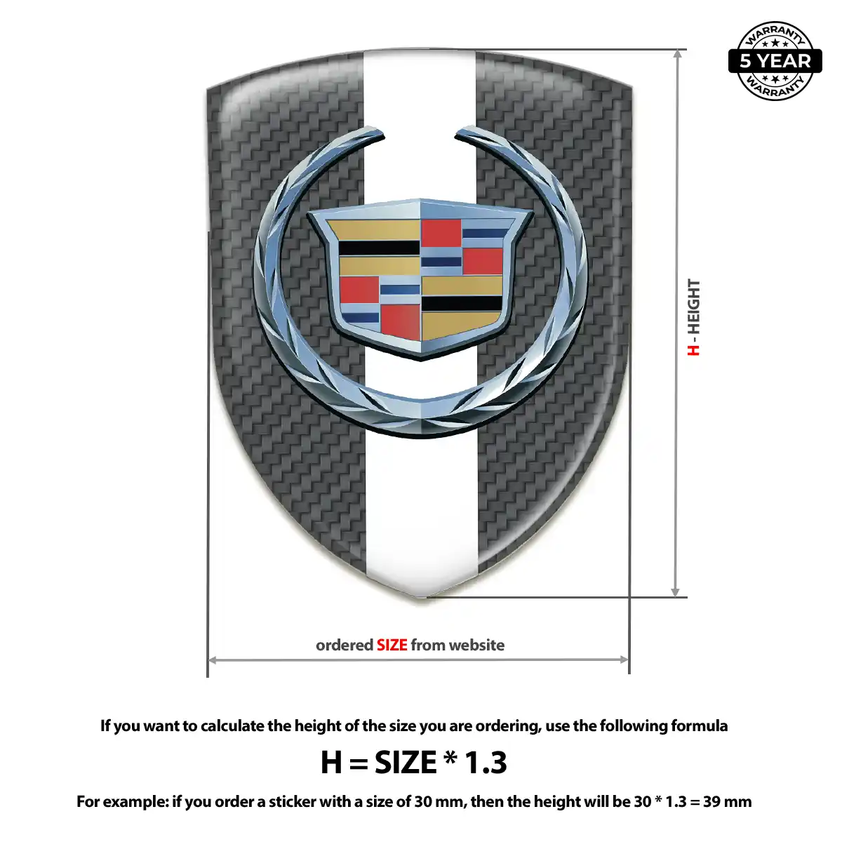 Cadillac Car Emblem Decal Street Tuning