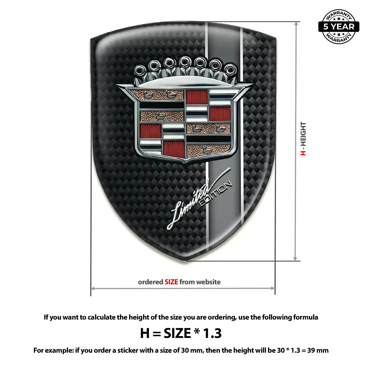Cadillac Car Emblem Overlay Cabin Style