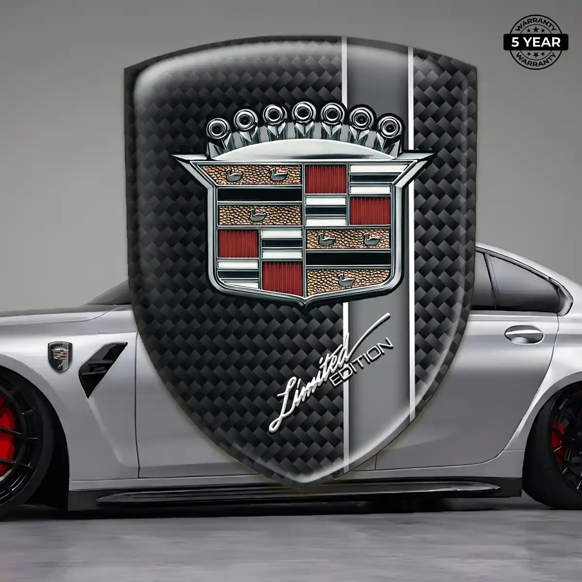Cadillac Car Emblem Overlay Cabin Style