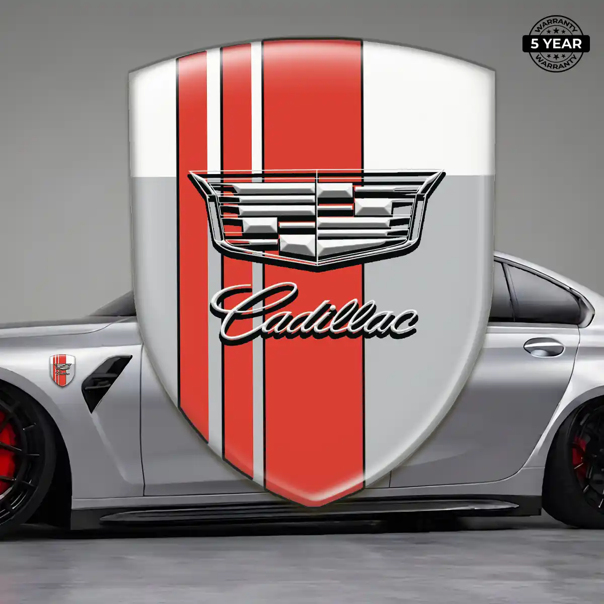Cadillac Car Emblem Overlay Marked Edition