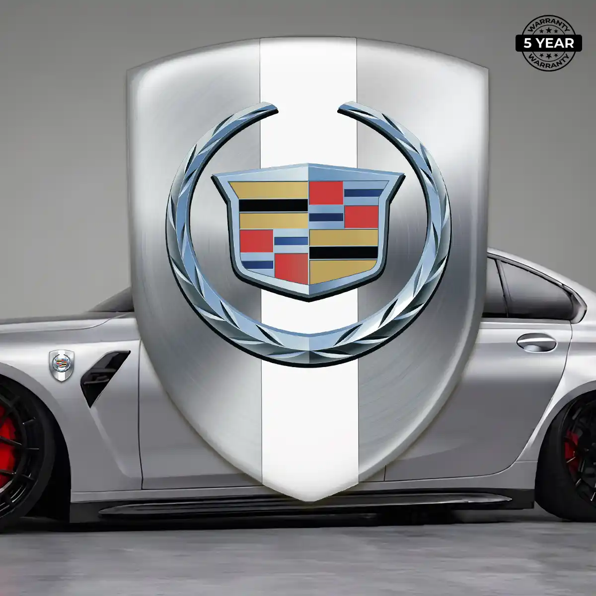 Cadillac Car Emblem Overlay Opulent Line