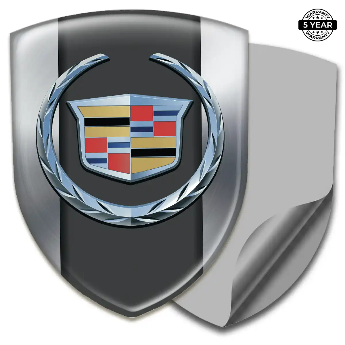 Cadillac Car Emblem Overlay Premium Dome