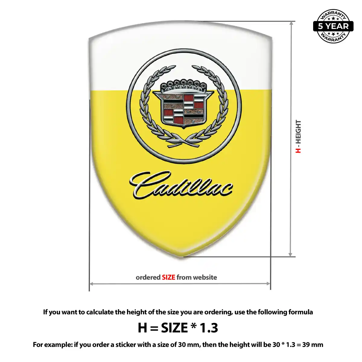 Cadillac Car Emblem Overlay Refined Design