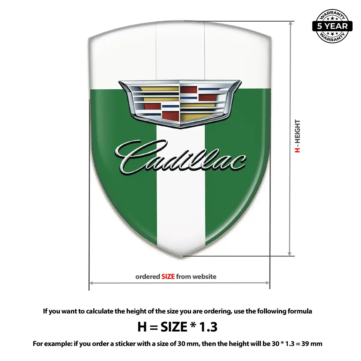 Cadillac Car Emblem Overlay Sport Tuning