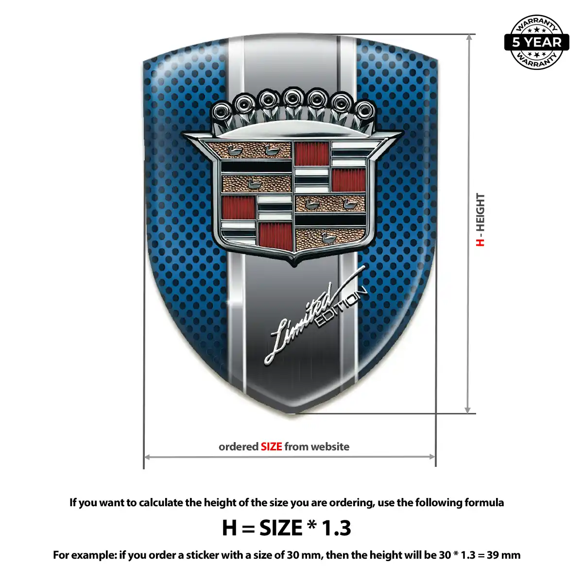 Cadillac Car Emblem Sticker Auto Tuning