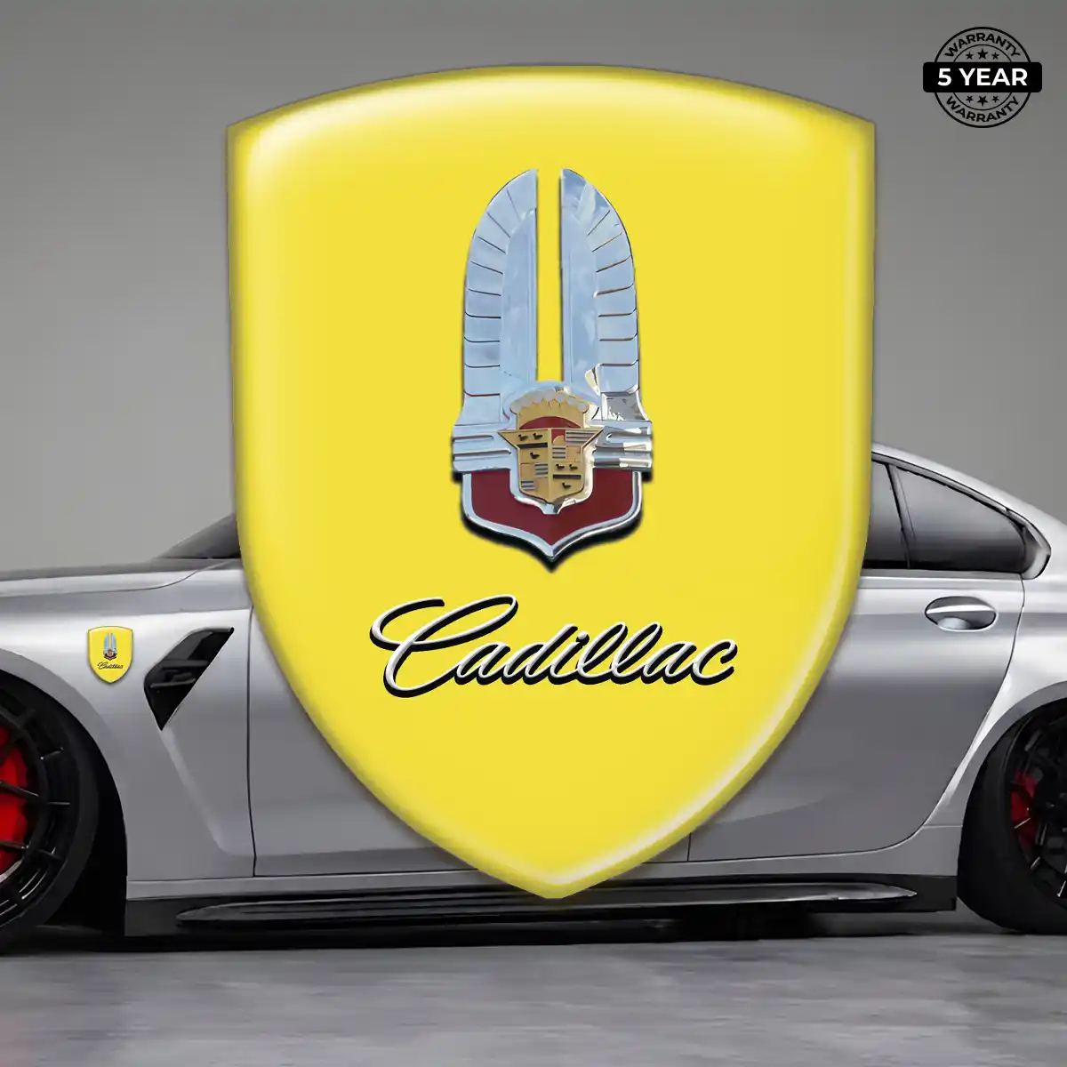 Cadillac Car Emblem Sticker Elite Edition