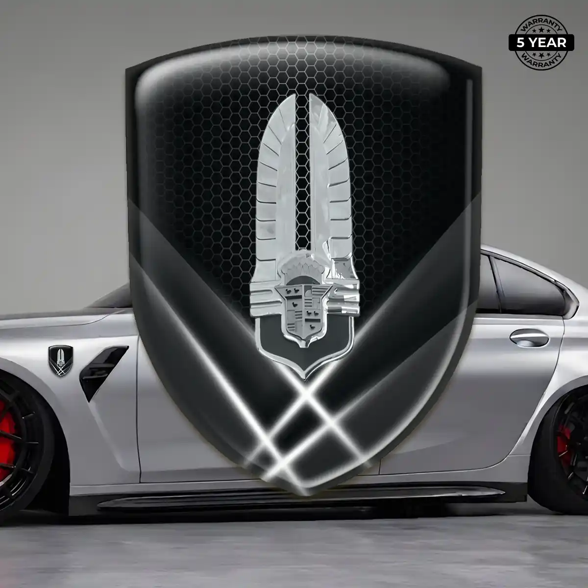 Cadillac Car Emblem Sticker Elite Finish