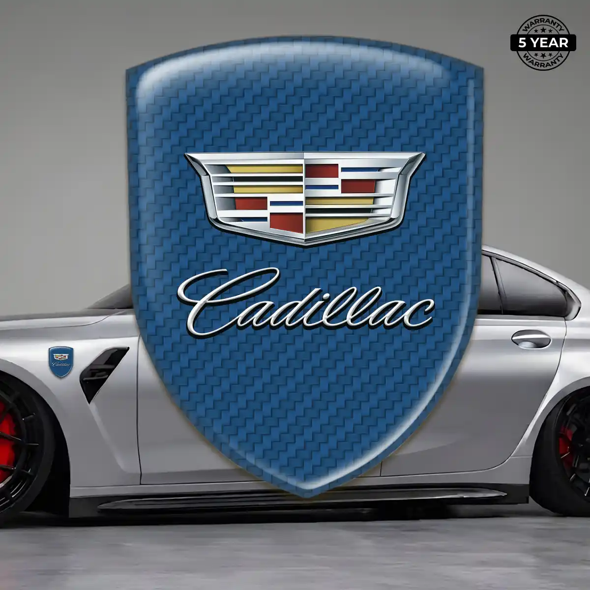 Cadillac Car Emblem Sticker Marked Edition