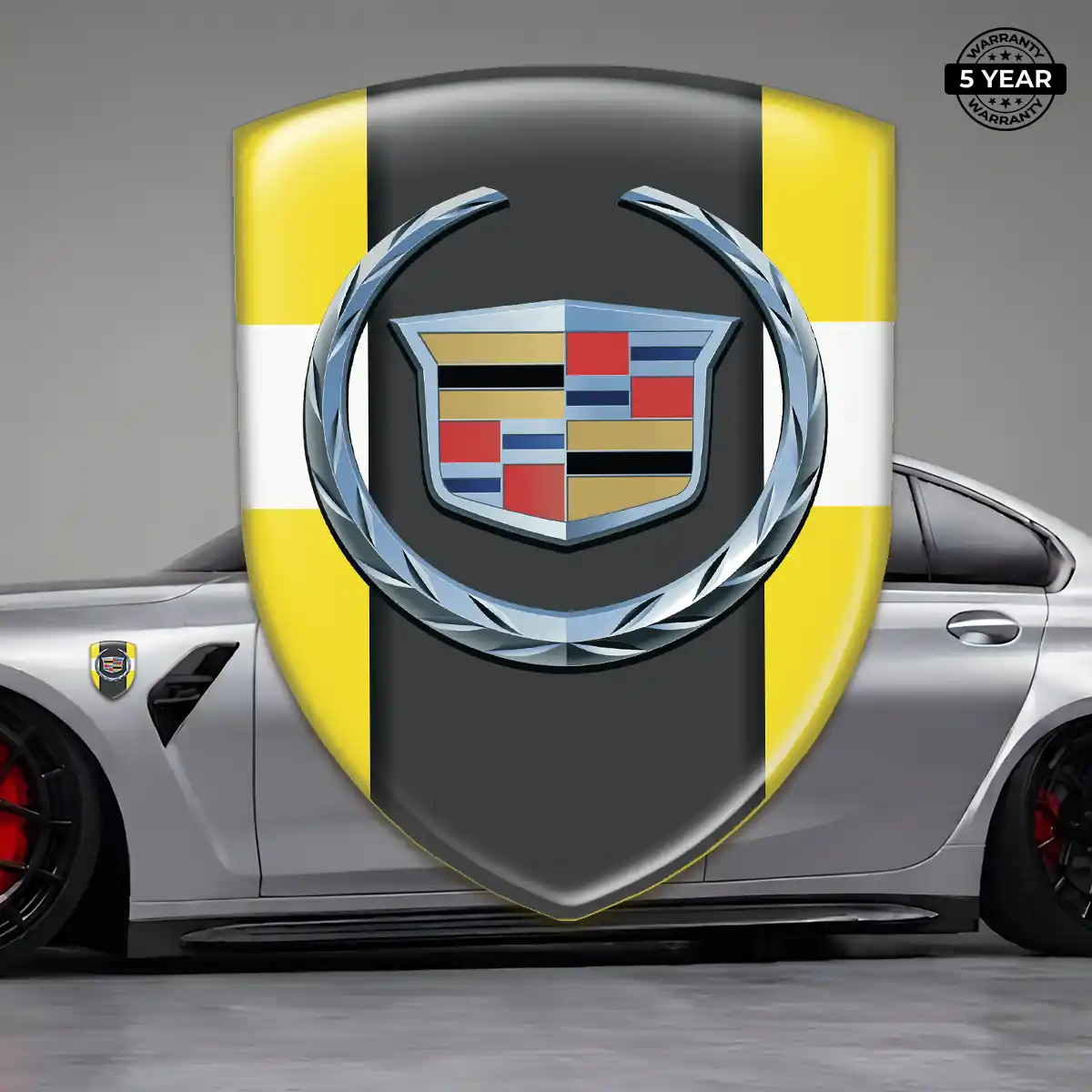 Cadillac Car Emblem Sticker Performance Style