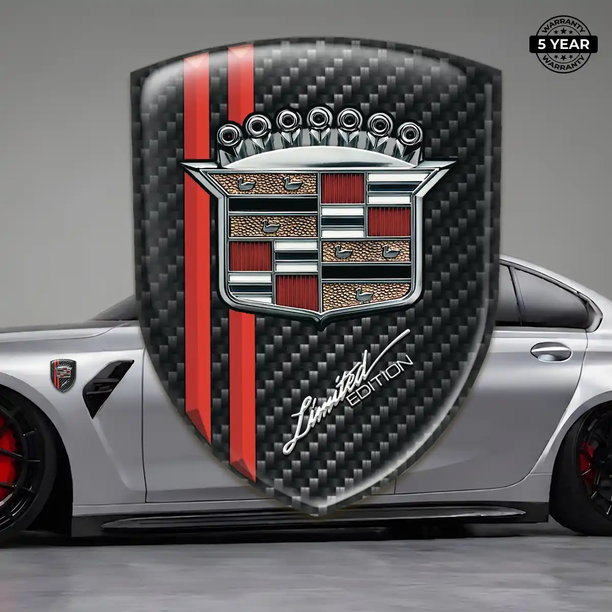 Cadillac Car Emblem Sticker Signature Grade