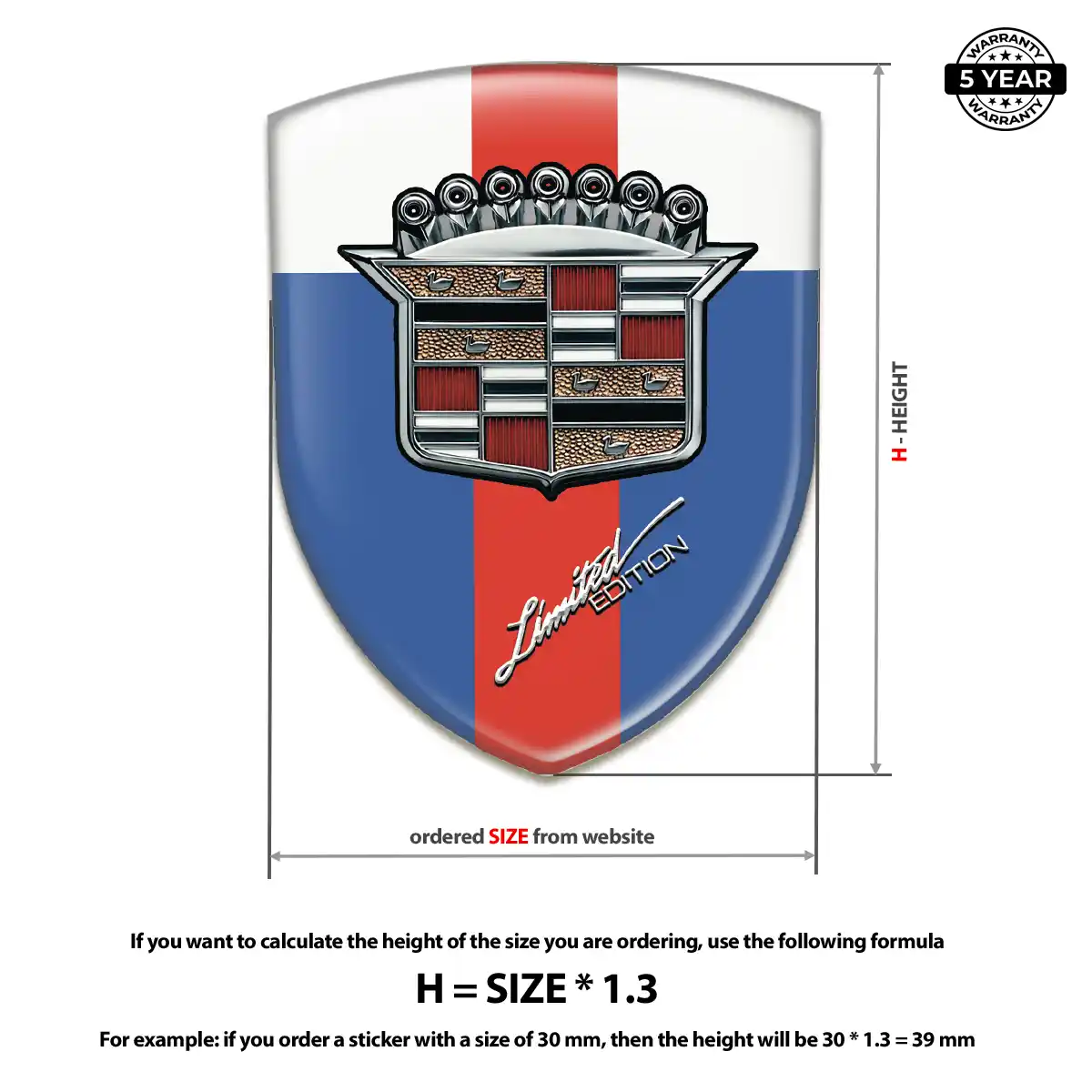 Cadillac Car Emblem Sticker Superior Craft