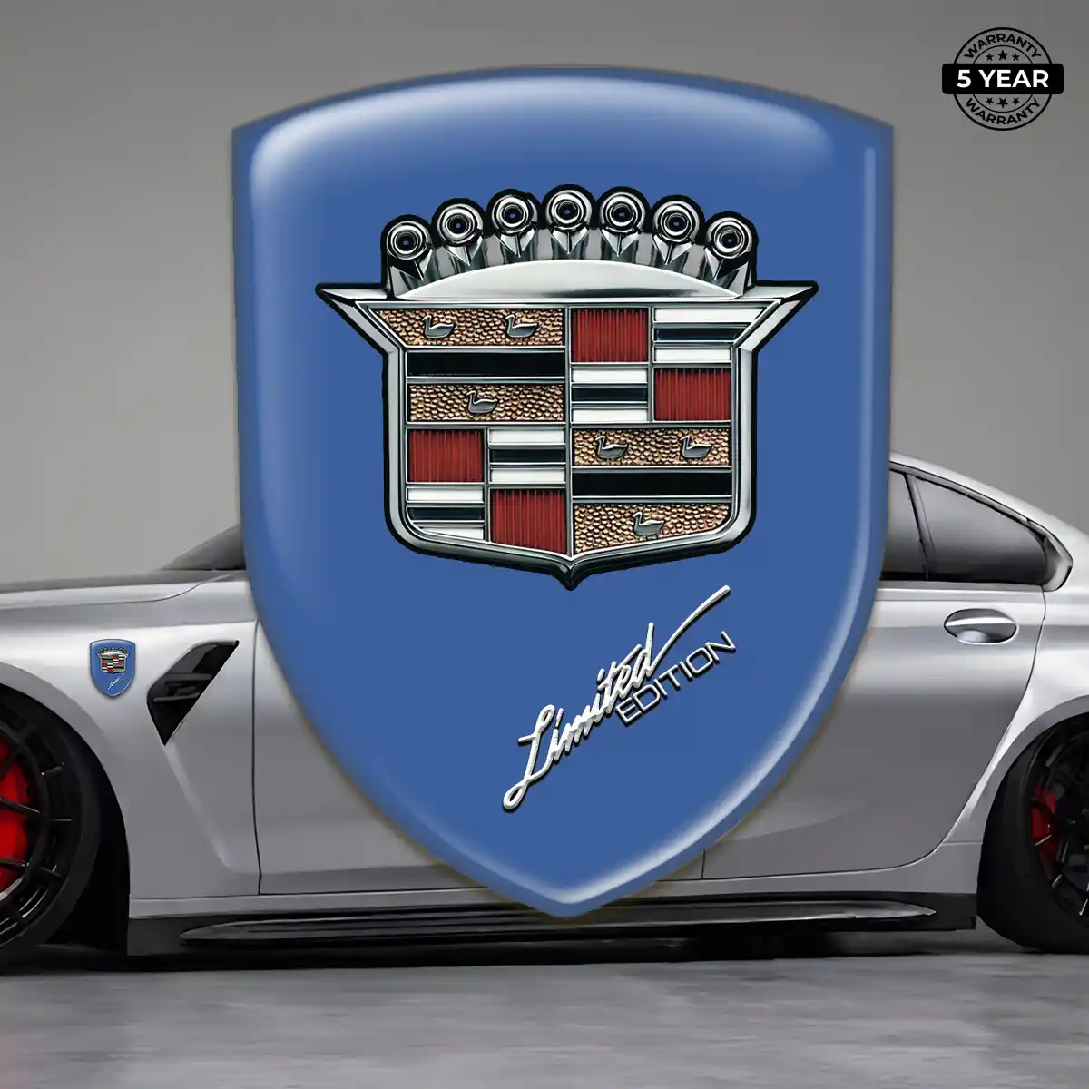Cadillac Car Emblem Sticker Vortex Elite