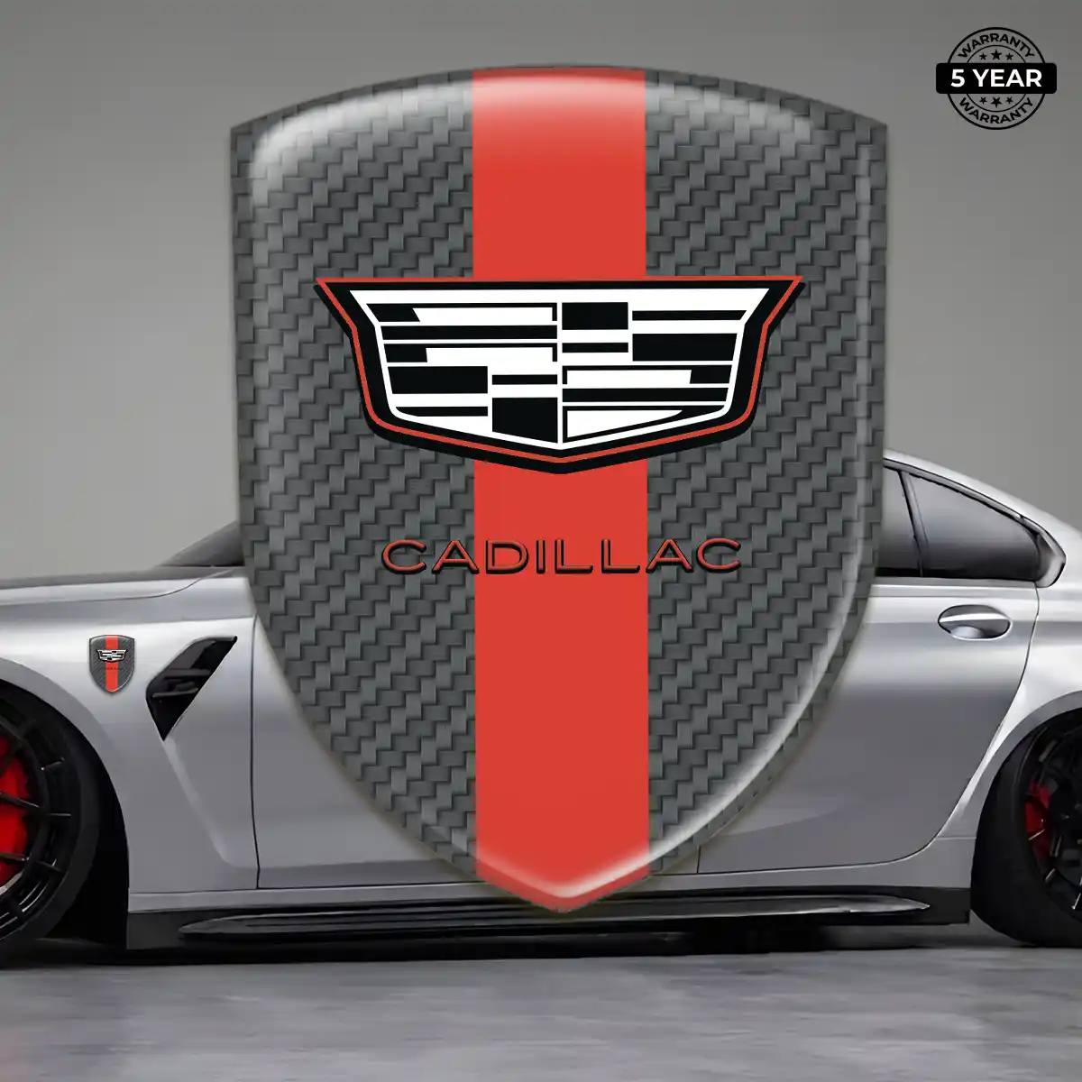 Cadillac Car Logo Decal Interior Elegance