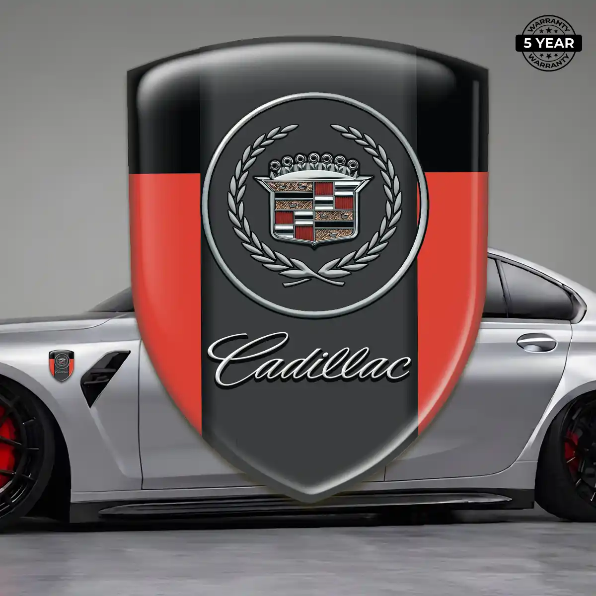 Cadillac Car Logo Decal Interior Luxe