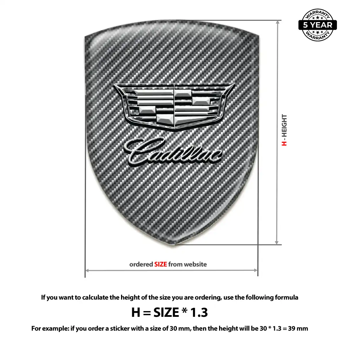 Cadillac Car Logo Decal Prime Quality