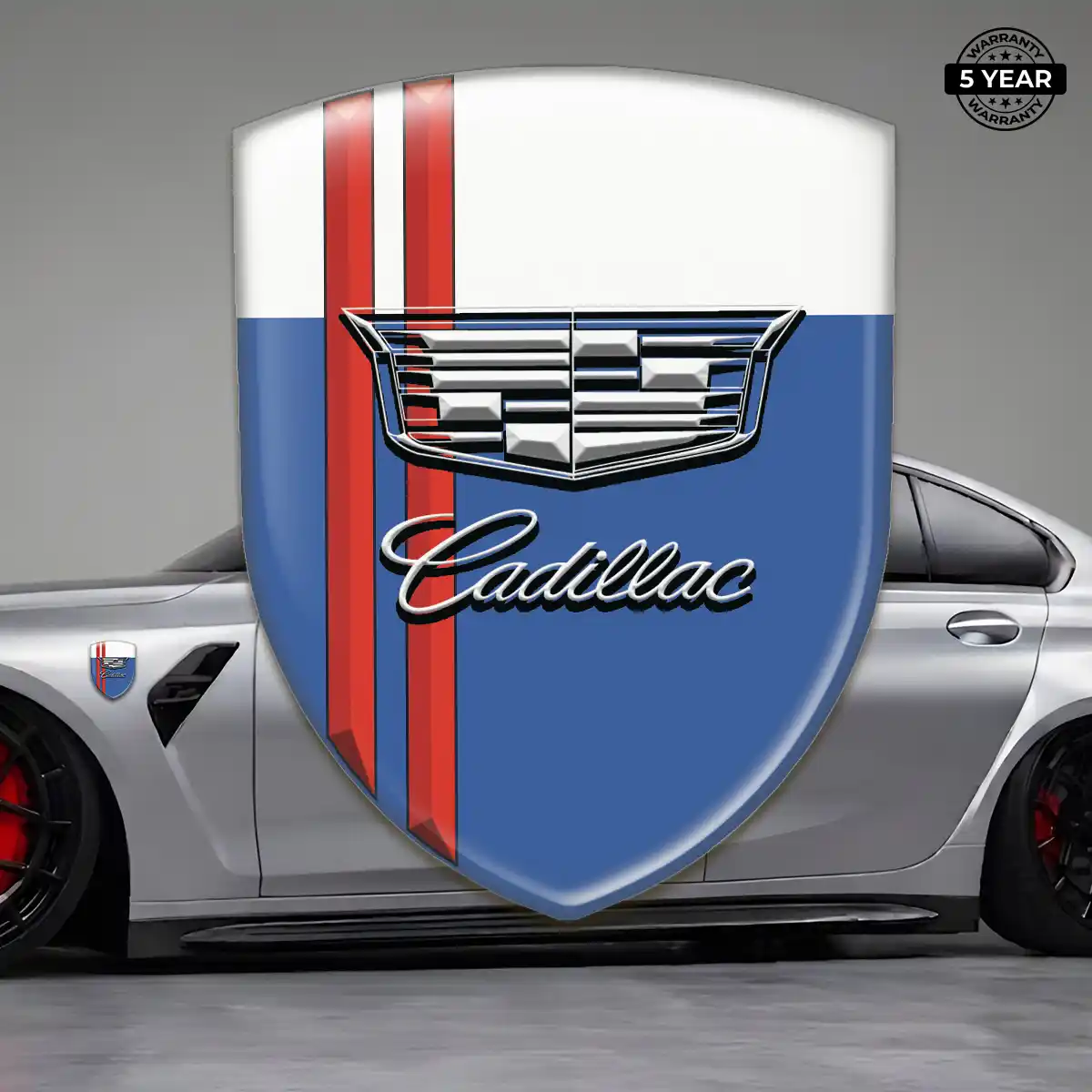Cadillac Car Logo Decal Sleek Style