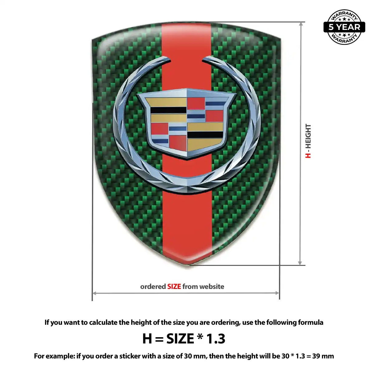 Cadillac Crest Emblem Outer Style