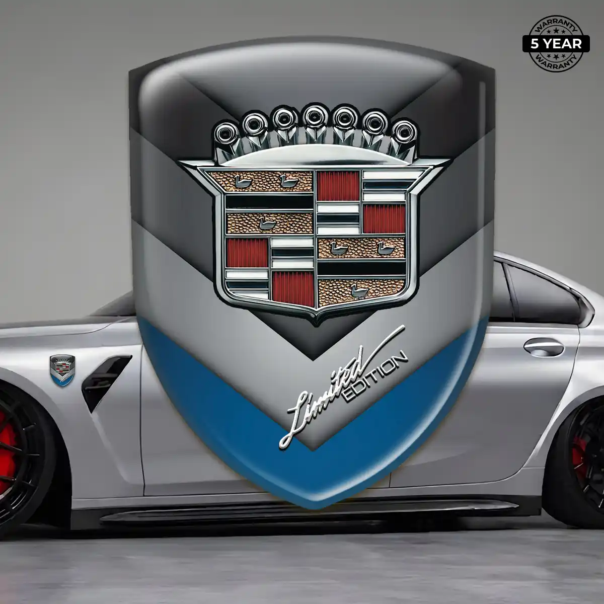 Cadillac Crest Emblem Refined Design