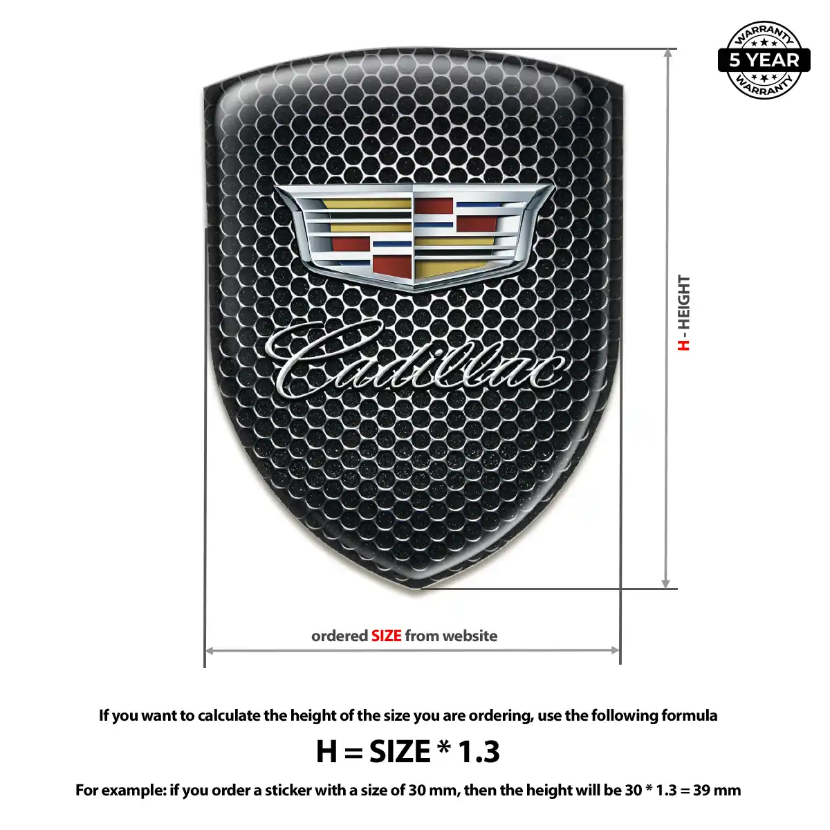 Cadillac Crest Emblem Signature Grade