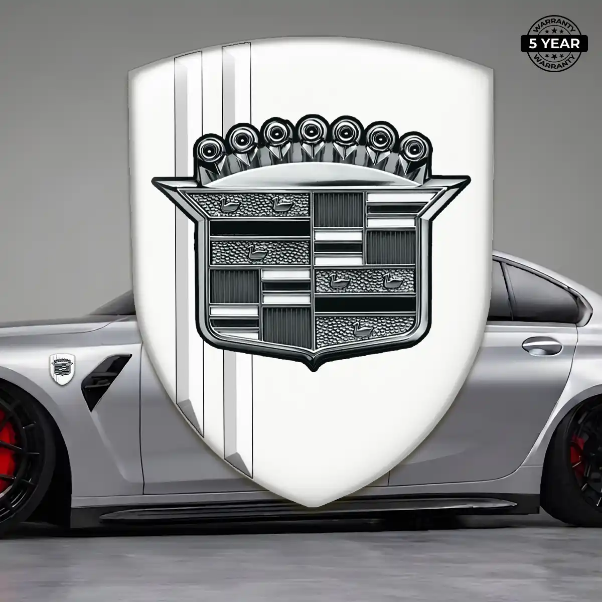 Cadillac Crest Emblem Sleek Style