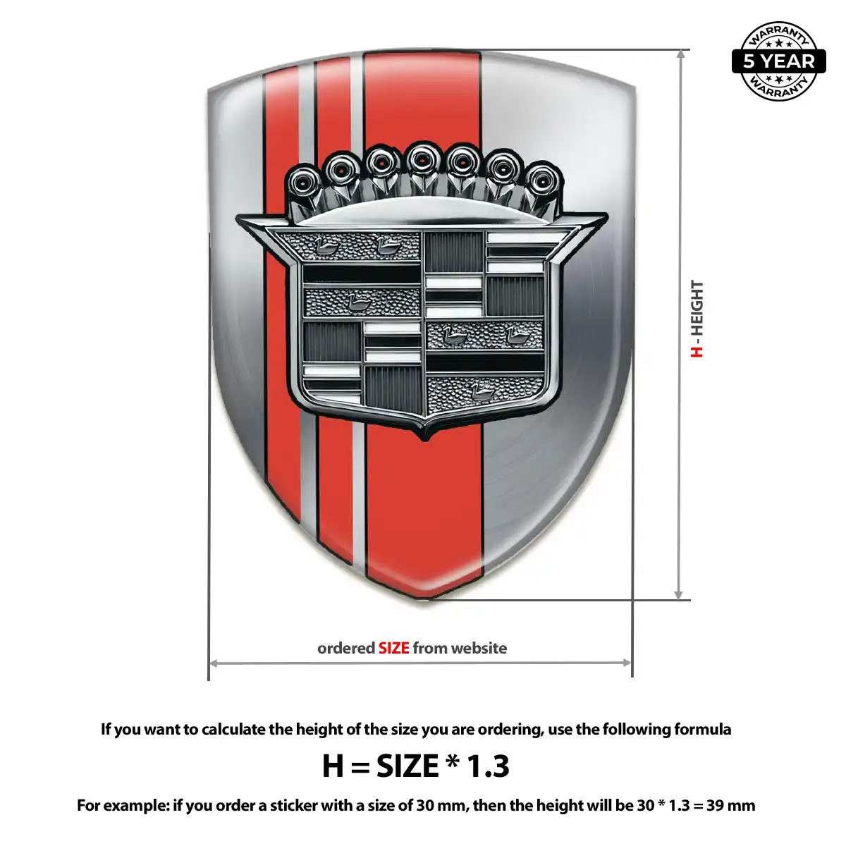 Cadillac Crest Emblem Sport Tuning