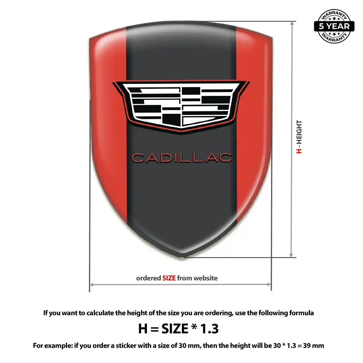 Cadillac Crest Emblem Vortex Elite