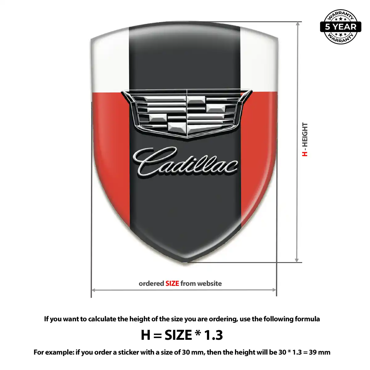 Cadillac Crest Emblem Vortex Series