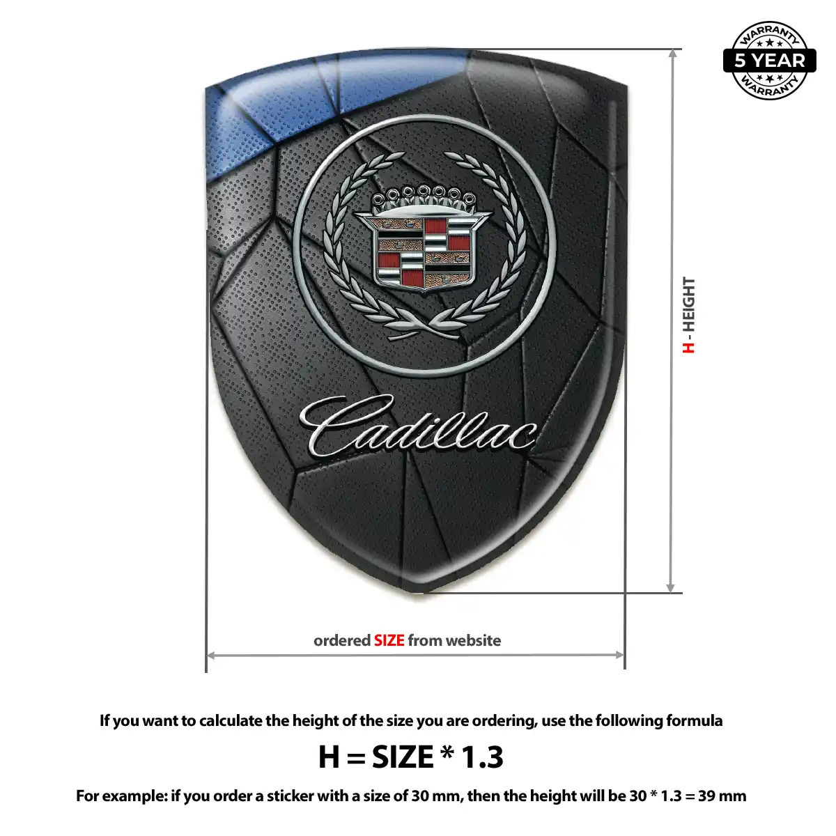 Cadillac Crest Logo Emblem Cabin Style