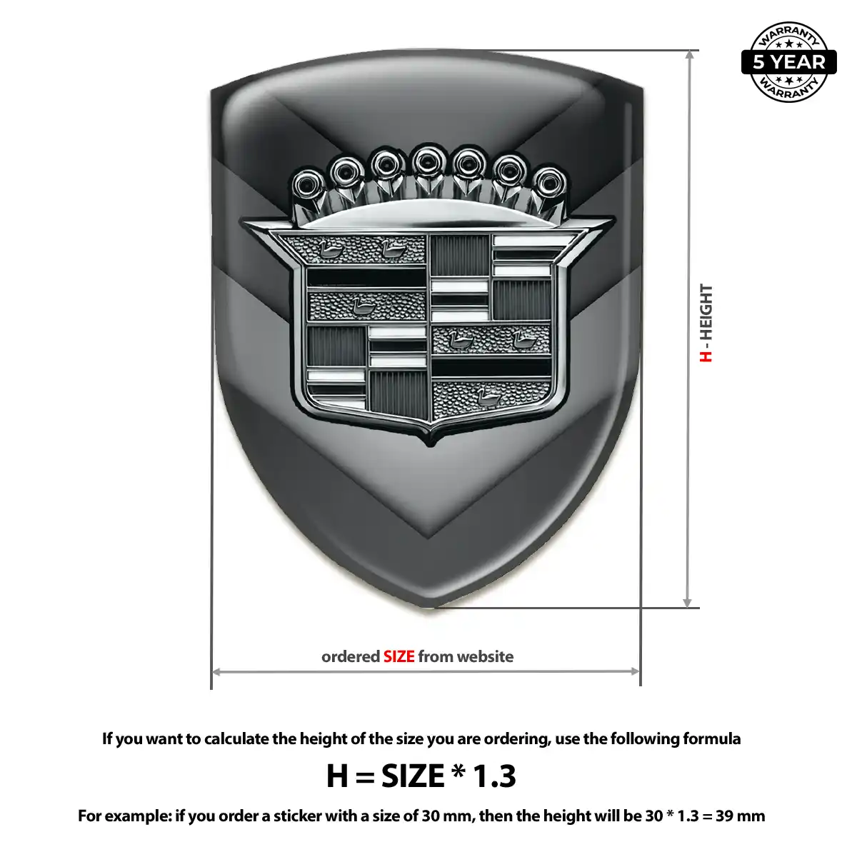 Cadillac Crest Logo Emblem Opulent Line