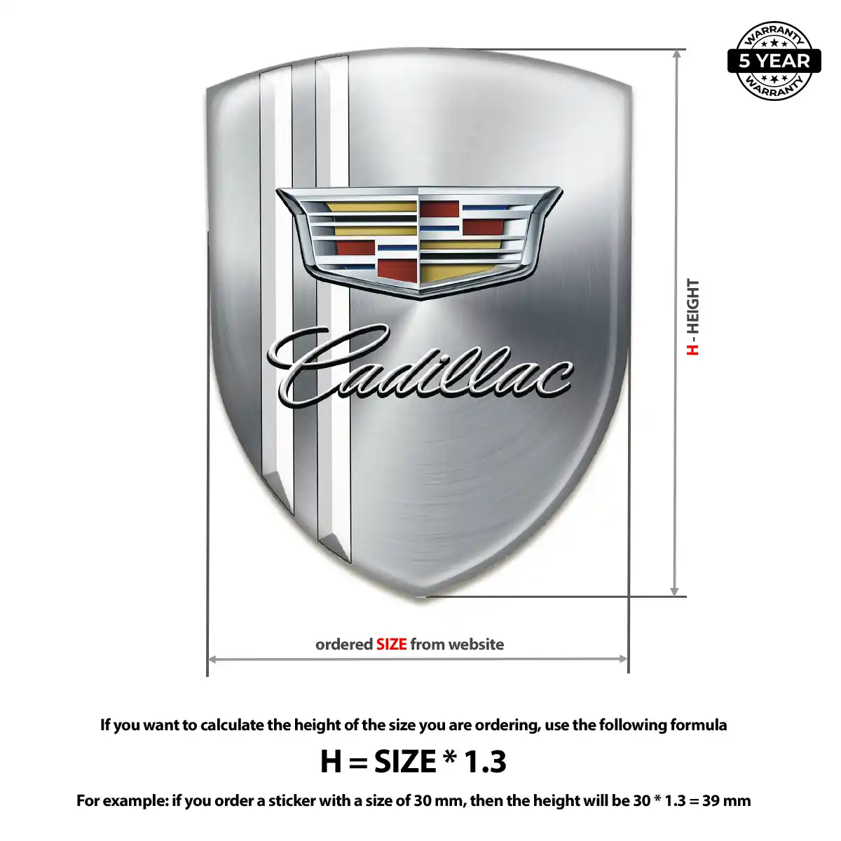 Cadillac Crest Logo Emblem Prime Quality