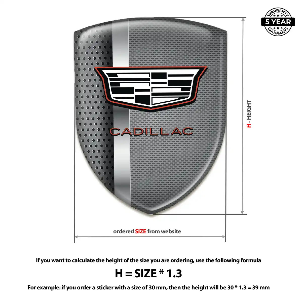 Cadillac Crest Logo Emblem Signature Edition