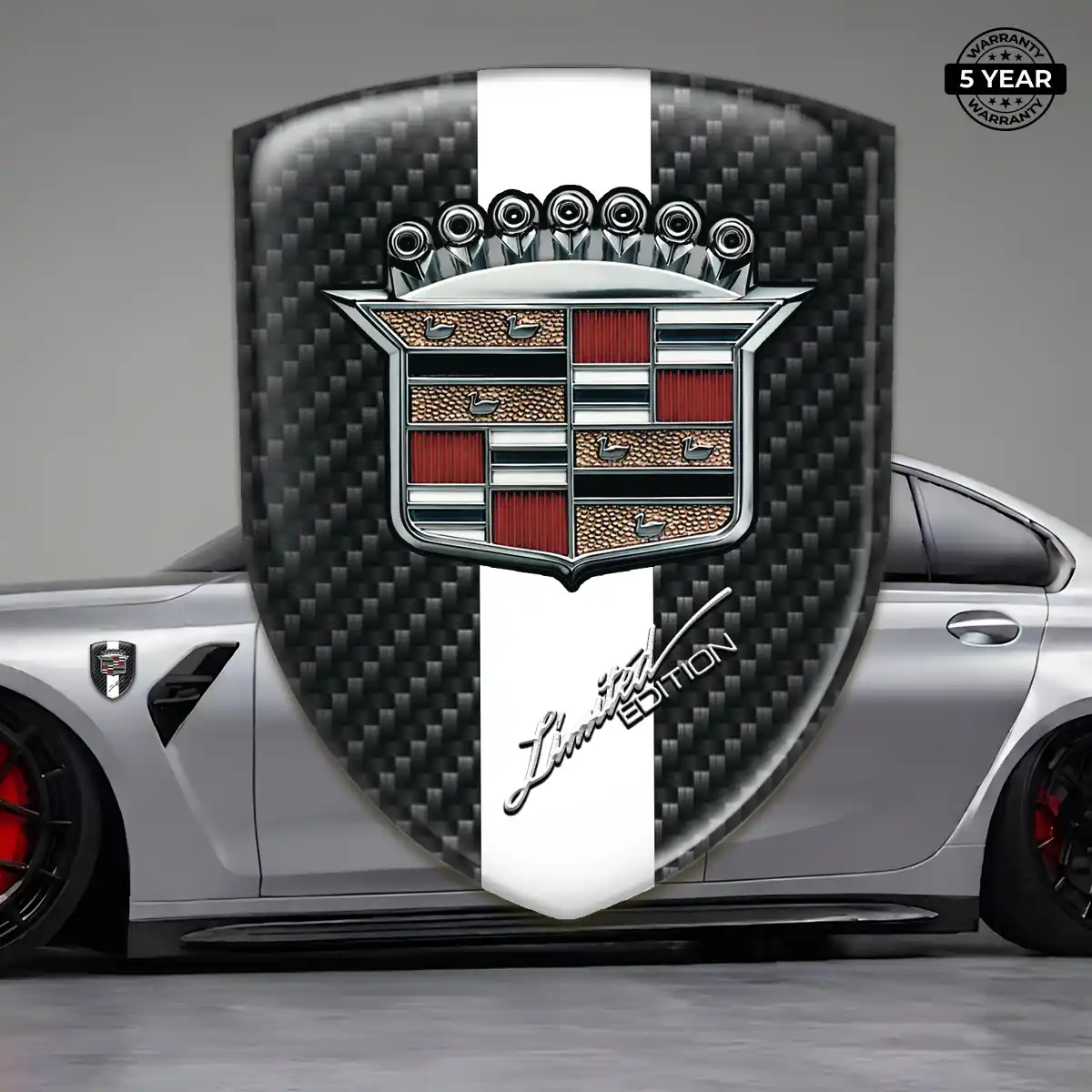 Cadillac Crest Logo Emblem Sport Tuning